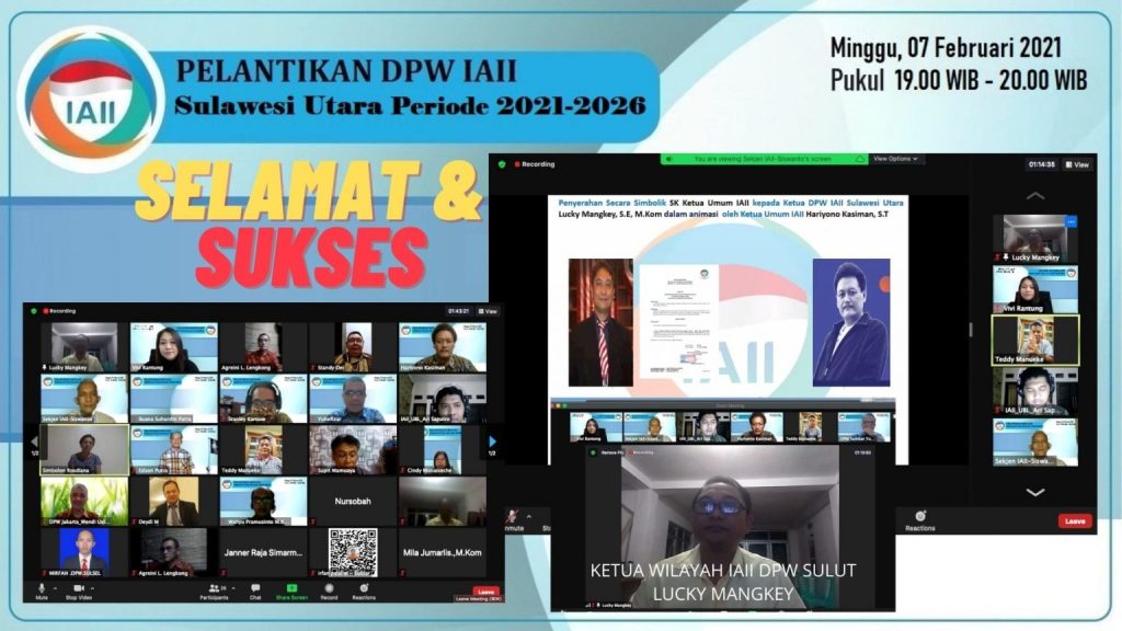 Pengurus DPW IAII Sulut Resmi Dilantik